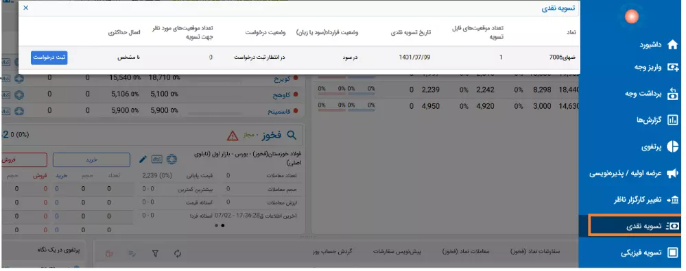 اعمال تسویه فیزیکی نقدی قراردادهای اپشن پنل صحرا