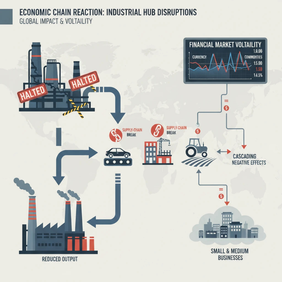 پیامدهای اقتصادی اختلال صنایع مادر